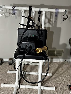 Selfbondage Chair w/Venus 2000 POT & Ice Lock'