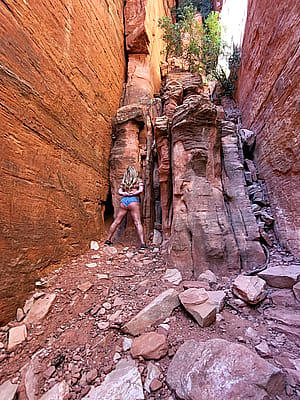 Fay Canyon Arch, Sedona AZ - Sexy ass tied against the amazing rock face - Part 3'