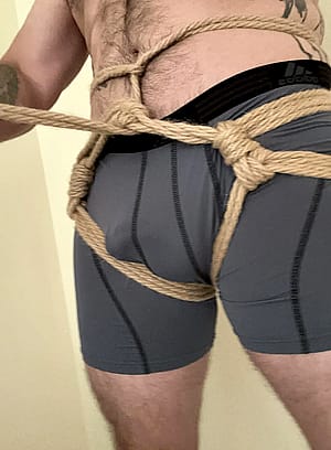 self tie hip harness'