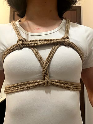 New rope part 2. Tie itself was a bit messy, but felt great'